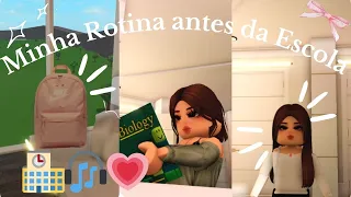 Minha Rotina antes de ir pra escola! 🏩🩷🌷Roblox/Bloxburg