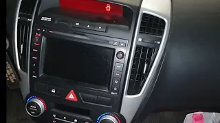 Kia Ceed Navi touch screen not responding. repair replace remove replace. Or Android navigation.