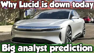 LCID Big analyst prediction | why Lucid is going down