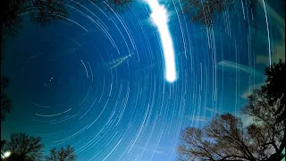 Night Sky Time Lapse Star Trails Feb 20, 2024 #asmr #nightlapse #nightsky #stars #moon #DameDevilDog