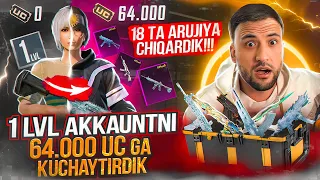 1 LVL  AKKAUNTDA SHUNCHA NARSA OCHILDI 😱 62.000 UCGA OPEN KEYS yangi danater 😎