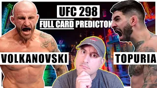 UFC 298: Volkanovski vs. Topuria FULL CARD Predictions and Bets