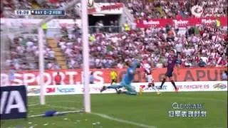 Messi - Neymar broke Barcelona 2-0 Rayo Vallecano