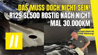 Keine 30.000km und trotzdem schon der Gammel im Gebälk....R129 SL500