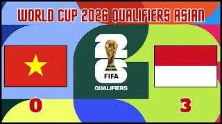 Vietnam 0-3 Indonesia | World Cup 2026 Qualifiers Asian leg2 |Highlights