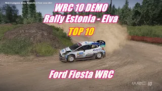 WRC 10. Rally Estonia - Elva. Ford Fiesta WRC. TOP 10. ThrustMaster T150. 2K.