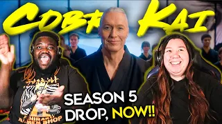 Cobra Kai Season 5 TRAILER REACTION!! - DROP THIS ON MY PLATE NOW!! 😭