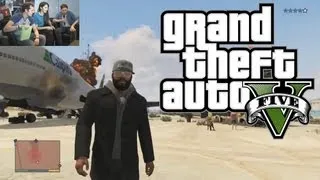 Let's Play GTA 5 at Eurogamer Expo 2013: Steal a Fighter Jet from a Military Base