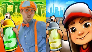 Subway Surfers St. Petersburg vs Blippi World Adventure Toys Gameplay HD