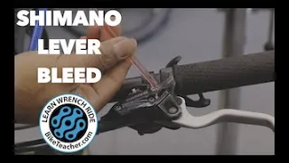 Shimano disk brake lever bleed. Try this instead of a bleed.