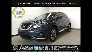 D. BLUE 2018 Nissan Murano SL AWD Review Sherwood Park Alberta - Park Mazda