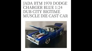 💥#1 1970 Dodge Charger Electric Blue Dub City Bigtime Muscle Toy Diecast Collectors Exam & Review