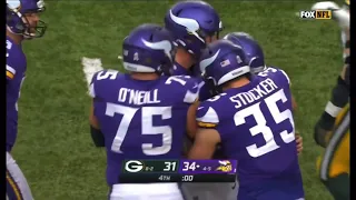 Vikings game winning field goal vs Packers
