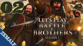 2 | Let's Play Battle Brothers | The Chronicles of the Sun Bros | Early Game