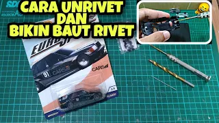 HOTWHEELS CUSTOM RIVET || CARA PASANG BAUT RIVET #hotwheels #rivet #shorts #short