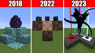 Evolution of Spawn Wither Storm 2018 - 2023 in Minecraft