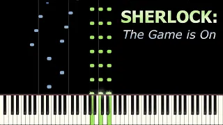 Sherlock - The Game is On | Piano Tutorial | Synthesia | How to play