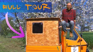 FULL TOUR- Ape 50 Camper - Tutto in 1 mc