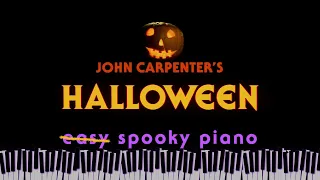 HALLOWEEN Theme (John Carpenter) - Easy piano tutorial, Synthesia piano