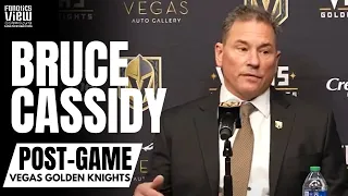 Bruce Cassidy Breaks Down Golden Knights vs. Canucks: "There Is a Reason Why They're In 1st Place"