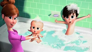 Ein Bad mit dem neuen kleinen Bruder nehmen | The Boss Baby | German Deutsch Clip