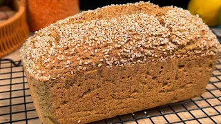 Few people know this recipe for healthy, flourless bread with lentils for 100 years of life