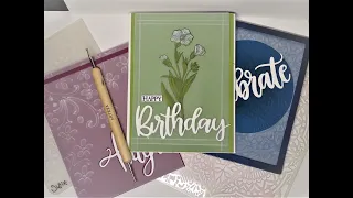 Different ways to emboss on vellum