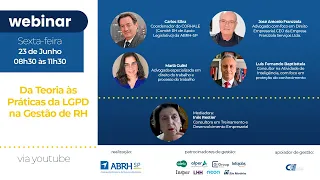 Webinar CORHALE - Da Teoria às Práticas da LGPD na Gestão de RH