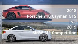 2018 Porsche 718 Cayman GTS vs 2019 BMW M2 Competition (technical comparison)