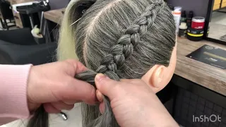 Ters saç örgüsü /  reverse braid