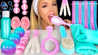 ASMR EDIBLE TOWEL, VINTAGE MIRROR, SHAMPOO BOTTLE MUKBANG 먹방 HUNNIBEE ASMR 꿀벌