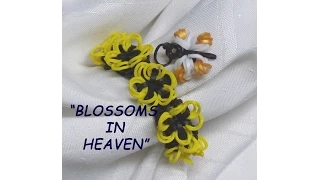 Rainbow Loom Bracelet - Original Design - PART 2 - "BLOSSOMS IN HEAVEN" (ref # 3Soo)