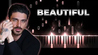 Michele Morrone - Beautiful | Piano Karaoke Cover