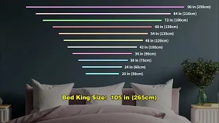Comparing Neon Sign Sizes to Sofas and Beds