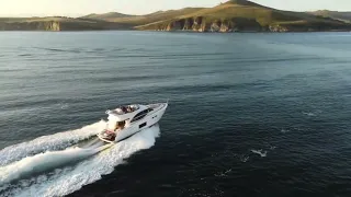 2020 Brand new Princess 49 yacht cinematic shots on DJI mini 2