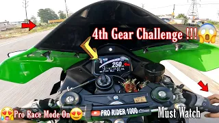 Zx10r 4th Gear Challenge In Race Mode & Full Throttle Top Speed & Girls Happy Reactions On My Zx10r