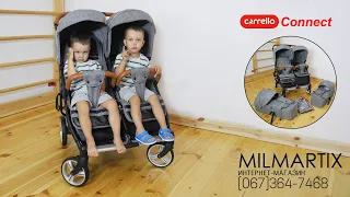 Коляска прогулочная CARRELLO Connect для двойни. Обзор.