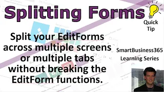 PowerApps - Splitting Forms