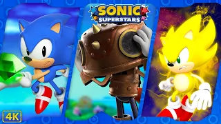 Sonic Superstars ⁴ᴷ Full Playthrough 100% (Sonic's Story Mode, Trip's Story, & True Final Boss)