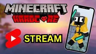 Minecraft HARDCORE LIVE || Minecraft but if I die Stream ends || Shorts Stream