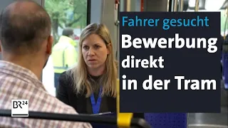 Ohne Job rein in die Tram – mit wieder raus: München will Fahrermangel begegnen | Abendschau | BR24