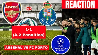 Arsenal vs FC Porto 1-1 (4-2 Penalties) Live Champions League UCL Football Match Score Highlights