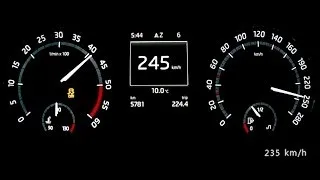 Skoda Octavia III RS TDI 2013 - acceleration 0-220 km/h, top speed test and more