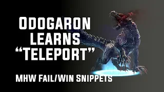 Odogaron learns  Teleport  It's Super EFFECTIVE | Monster Hunter World Funny Snippets (unedited)