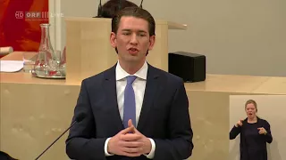 2017 12 20 156557 Politik   Nationalrat Regierungserklärung von Bundeskanzler Kurz ÖVP