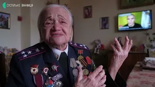 Девяностовосьмилетняя бабушка-ветеран кавалер ордена Красной Звезды из Винницы против Путина и войны
