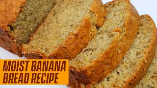 HOW TO MAKE THE BEST MOIST BANANA BREAD | BANANA BREAD RECIPE | CAKESBYIFE
