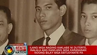 Ilang mga naging kaklase ni Duterte,inalala ang kanilang mga karanasan nung sila'y mga estudyante pa