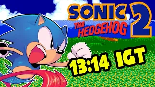 Sonic the Hedgehog 2 - Sonic Speedrun in 13:14 IGT