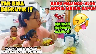 Tak Bisa Berkutik‼️Baru Nge-Vlog Akong Tiba2 Masuk Dapur || Ndredeg Asline🤣!